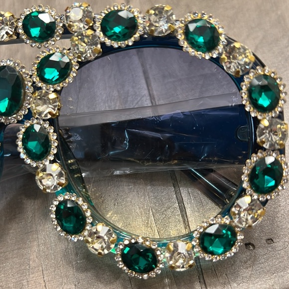 New Oversized Fashion Green Sunglasses - Picture 3 of 7